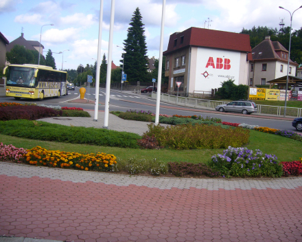 Květinové záhony v Trutnov