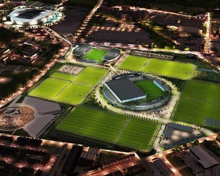 TerraCottem Turf v Manchester City fotbalové akademii - Anglie.