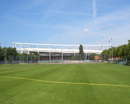Gottlieb Daimler Stadium - training grounds, Stuttgart, Germany: TerraCottem application in preparation for World Cup 2006.