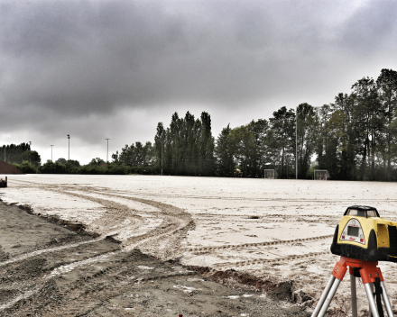 Renovatie en uitbreiding van voetbalvelden Sportpark Aalter-centrum