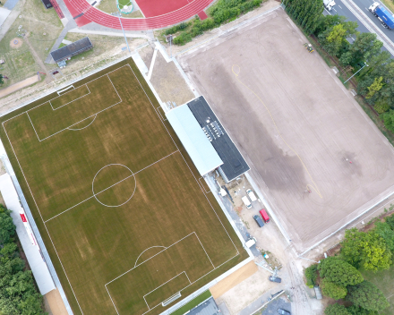 Renovatie en uitbreiding van voetbalvelden Sportpark Aalter-centrum
