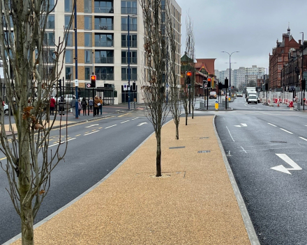 Green-tech use TerraCottem soil conditioning technology for prestigious Manchester ring road planting scheme