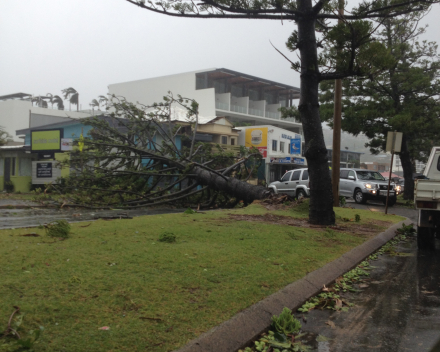 A cyclone and a community