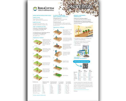 TerraCottem universal specification sheet